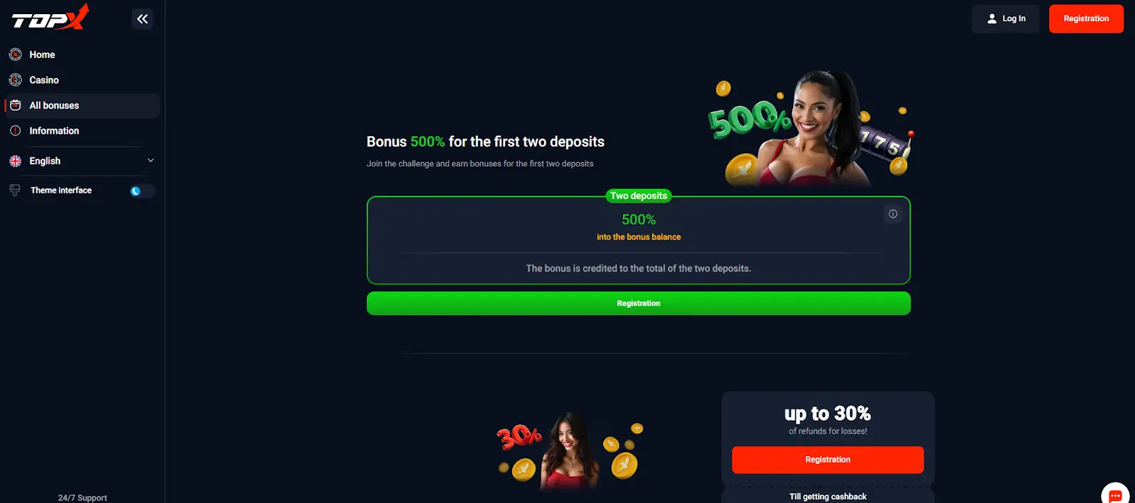 Bonuses for TopX Aviator game